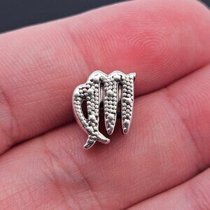925 Sterling Silver Pandora Virgo Zodiac Crystal Charm Bead